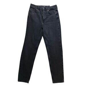 BDG Urban Outfitters Mom High‎ Waisted Tapered Leg Jeans Black Wash W27 L32 New